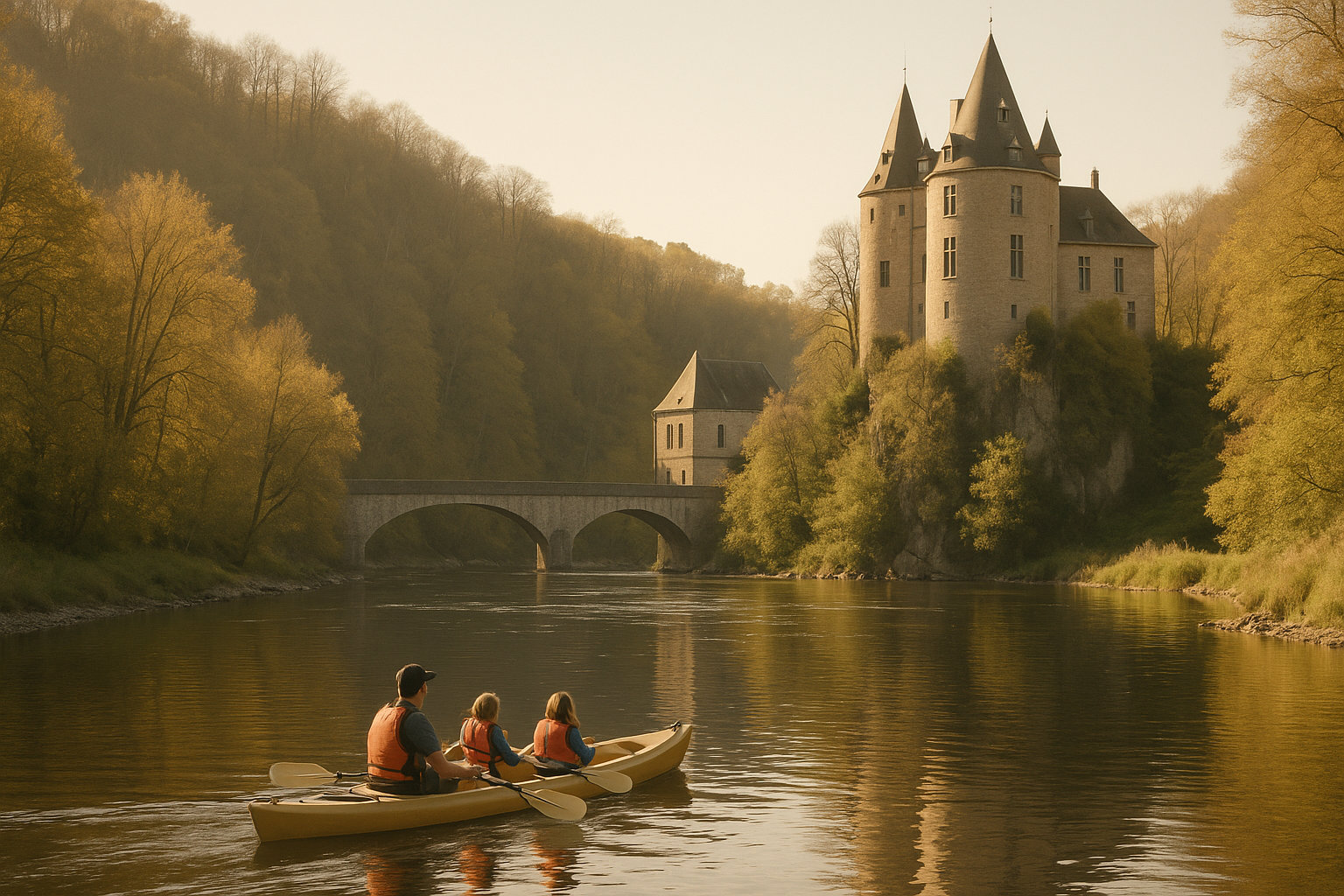 Kayak en famille sur l’Ourthe : conseils, spots et sécurité près de Durbuy